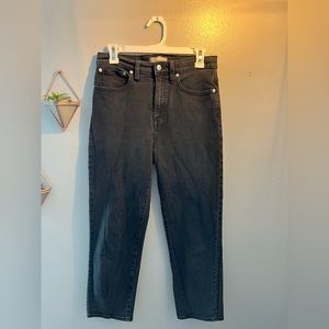 Madewell size 27 Classic Straight jean in black